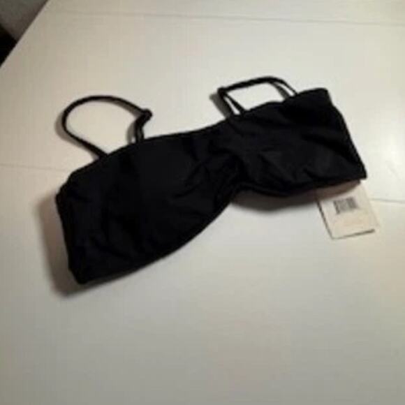 Andie the Rio strapless bandeau swim top in black NEW SMALL - Picture 2 of 6